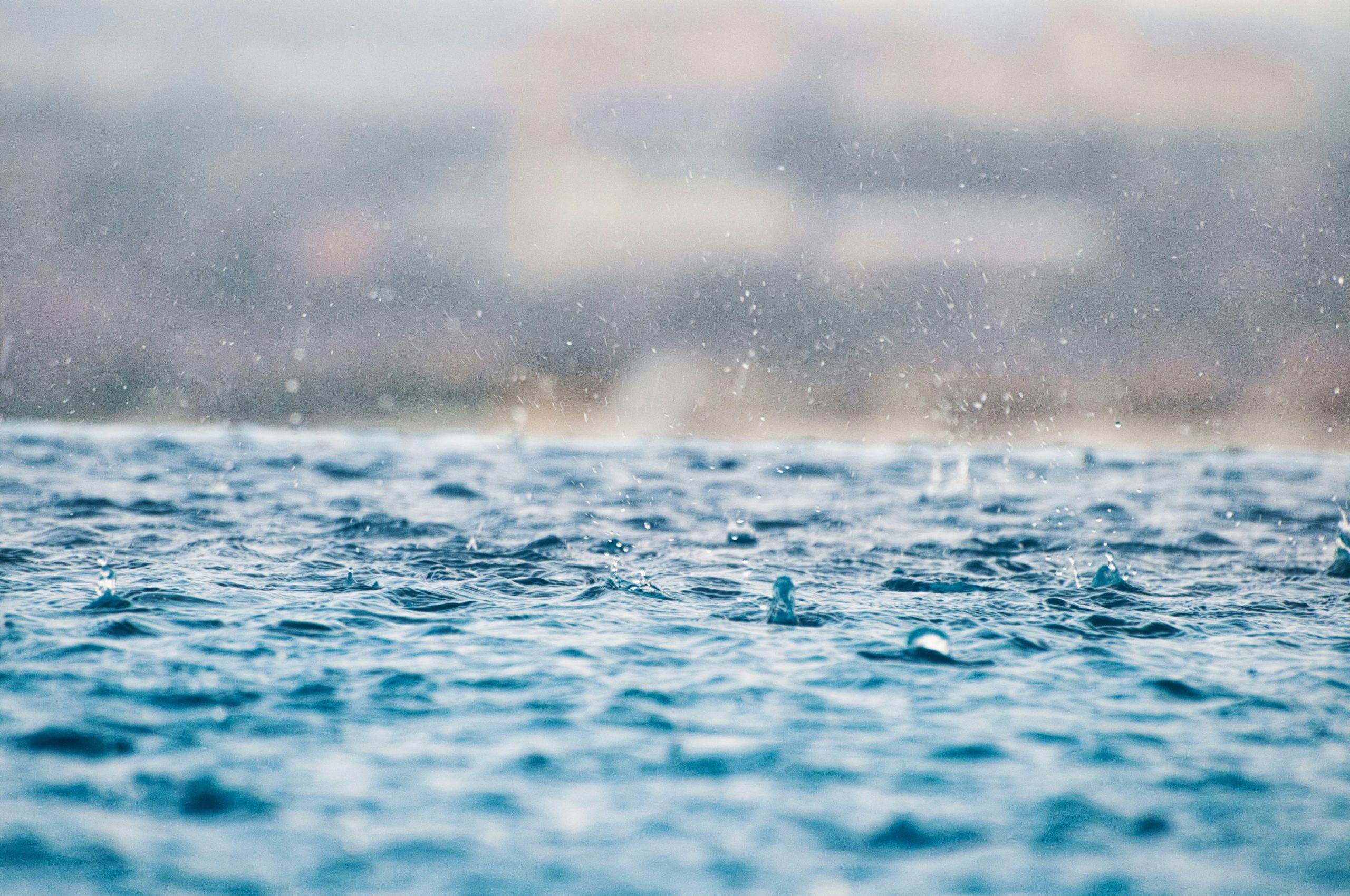 Rainfall on a winters day in Byron Bay