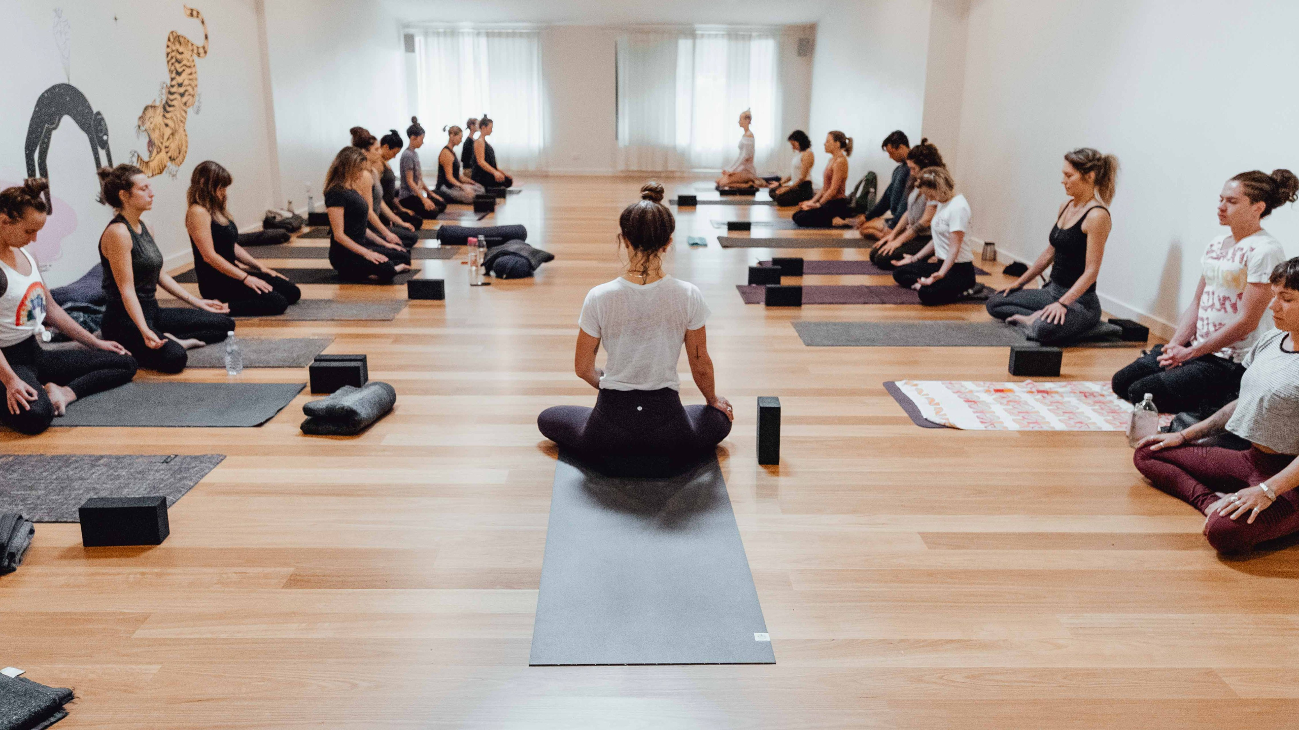 Yogis at Creature Yoga in Byron Bay